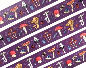 Forest Mushrooms Washi Tape