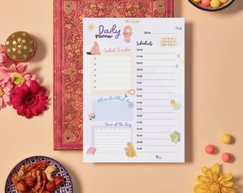 Muslim Daily Digital Planner | Salah Tracker, Islamic Productivity Journal, Printable & Canva Template