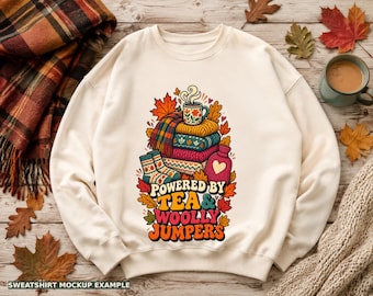 Paquete de imágenes PNG de otoño acogedor: té, libros, zorro, diseños otoñales (6 descargas digitales)