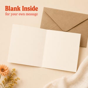 Funny Retro Greeting Card, A5 300gsm Matte with White Envelope image 6