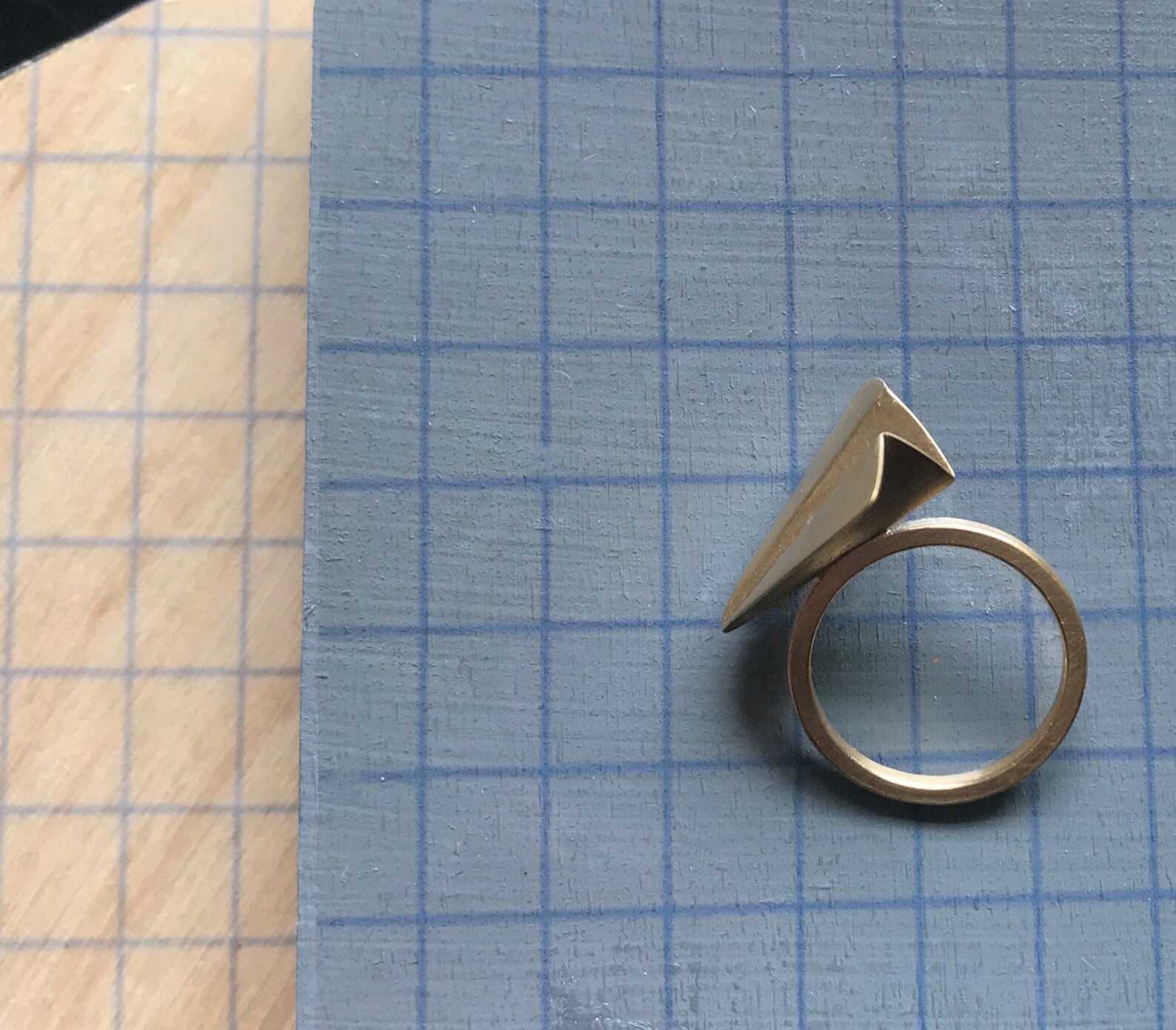 Gold Paper Plane Airplane Ring Etsy