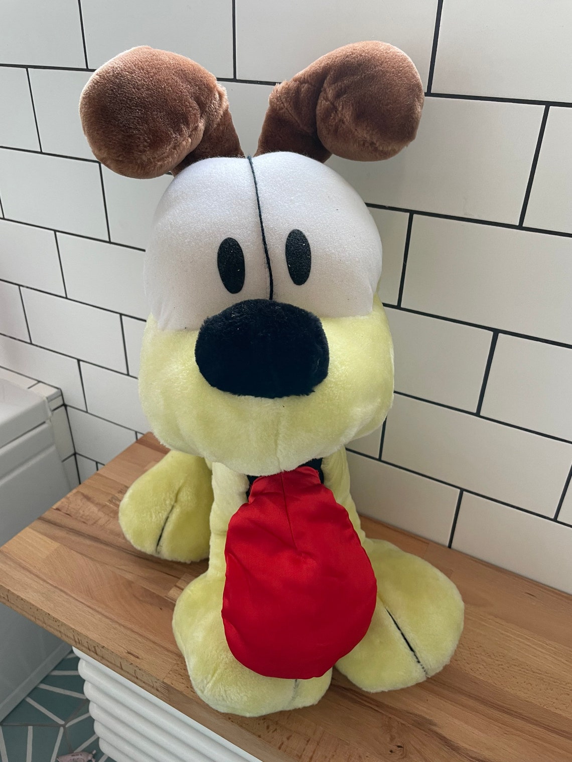 Vintage 1980s very large 28 Odie dog soft toy Garfield plush Etsy