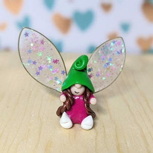 Handmade Fairy Gnome: Polymer Clay Desk Decor