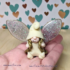 Glow in the dark Fairy Gnome/ Miniature Fairy Gnome/ Tiny Glow in Dark Fairy Gnome/ terrarium fairy/ gnome planter item/ gnome decoration