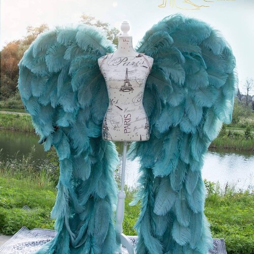 Angel Wings Ostrich Feather Boudoir Maternity Photography Etsy Australia