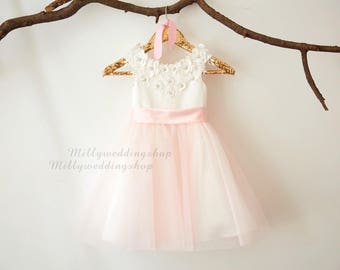 Light Pink Flower Girl Dress M0070