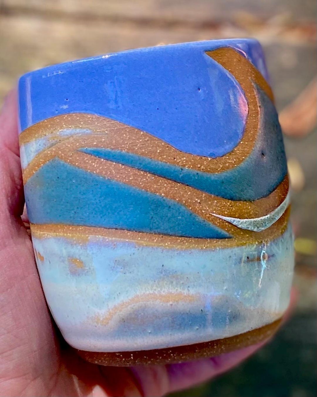 Blue Bows Wine Tumbler
