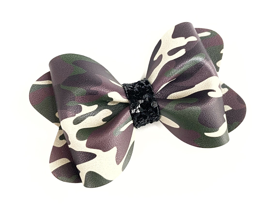 Camouflage Hair Bow. Army Camo Bow. Fall Bows. Autumn Bow. Etsy