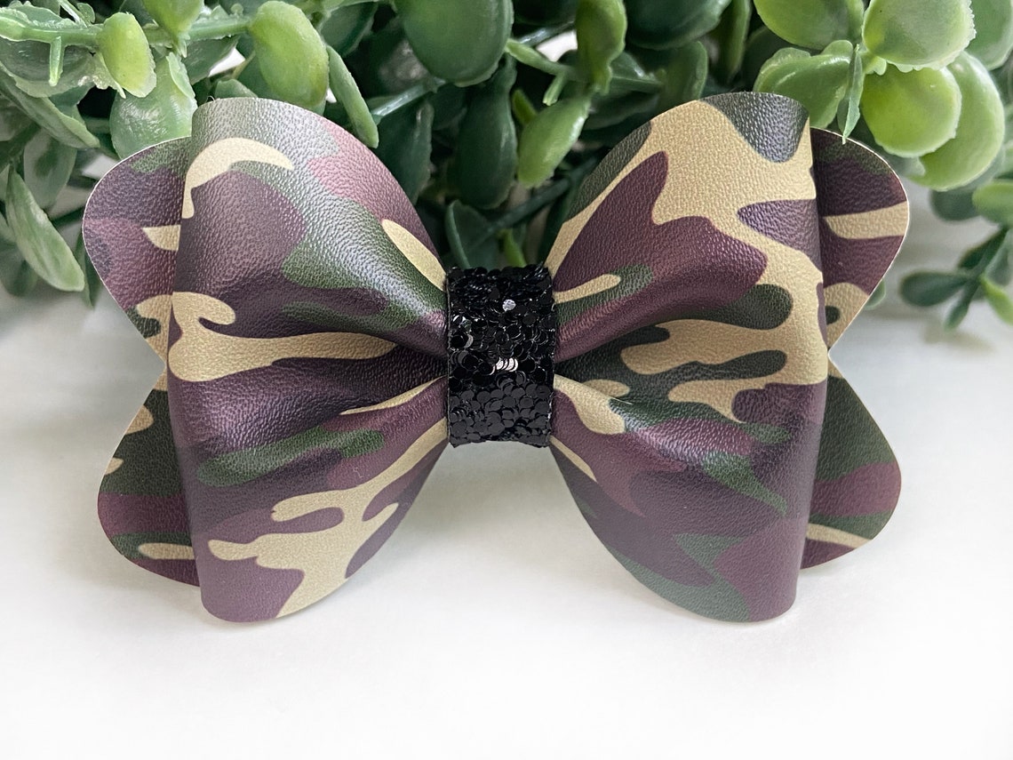 Camouflage Hair Bow. Army Camo Bow. Fall Bows. Autumn Bow. Etsy
