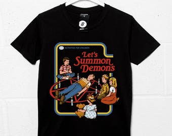 Lets Summon Demons - Retro 80s Kids book Cover - Steven Rhodes
