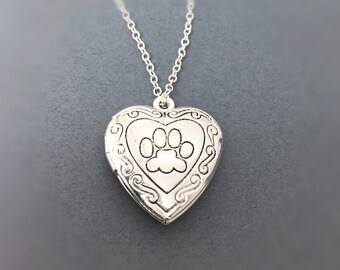 dog paw locket