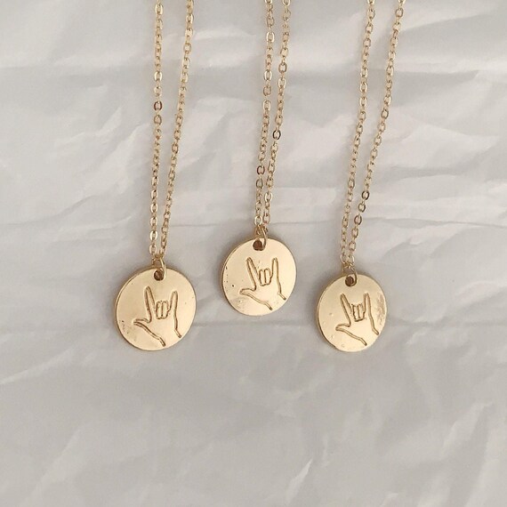24K Gold Filled Love You Set of 3 