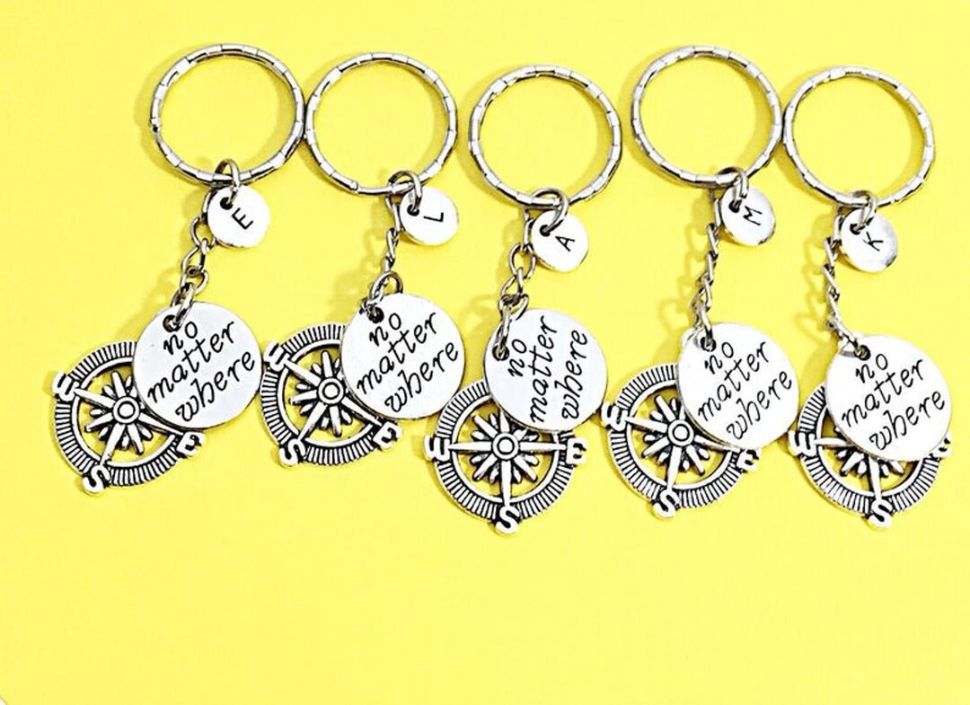 Set of 5 Friendship Keychains 5 Friends Gift Best Friends Etsy