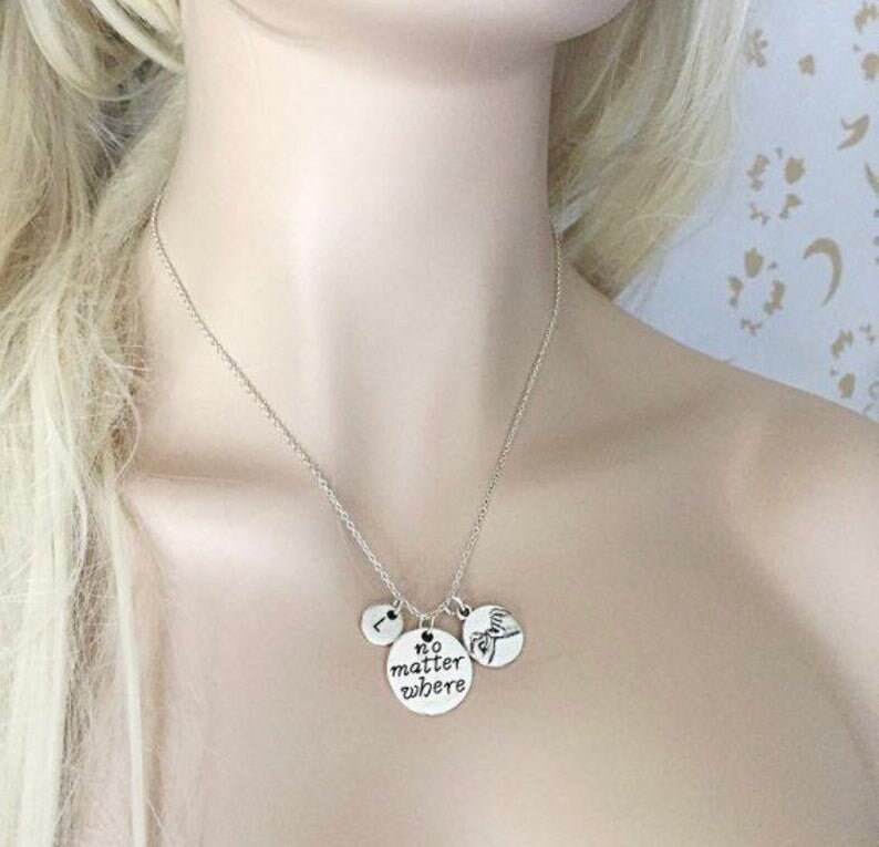 Set of 2 Friendship Circle Necklaces friendship Necklaces Etsy