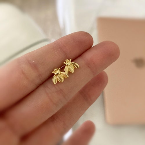 14K Gold Filled Bee Earrings Bee 