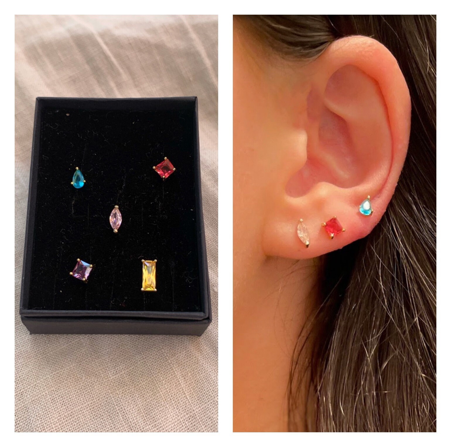 Gold Filled Earring Set of 5 Set by 