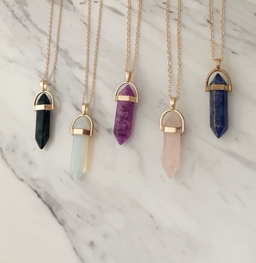 Quartz Necklaces Gold Opal Quartz  necklaces - Friend Necklaces, Frie…