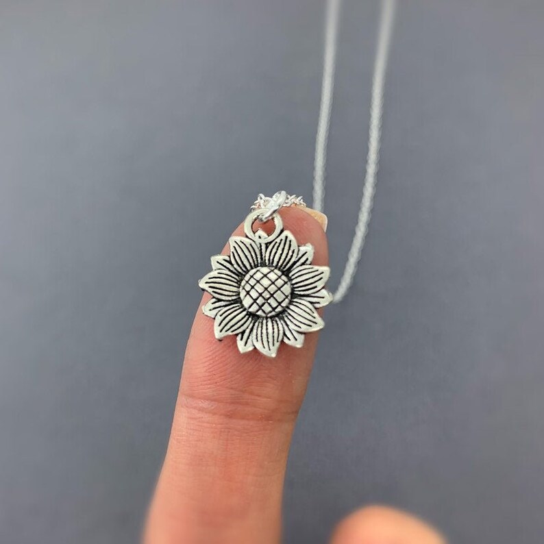 Sun Flower Gifts Sunflower Necklace Gift Sunflower Necklace Sunflower necklaces Sunflower Charm Necklace -Sunflower Jewelry