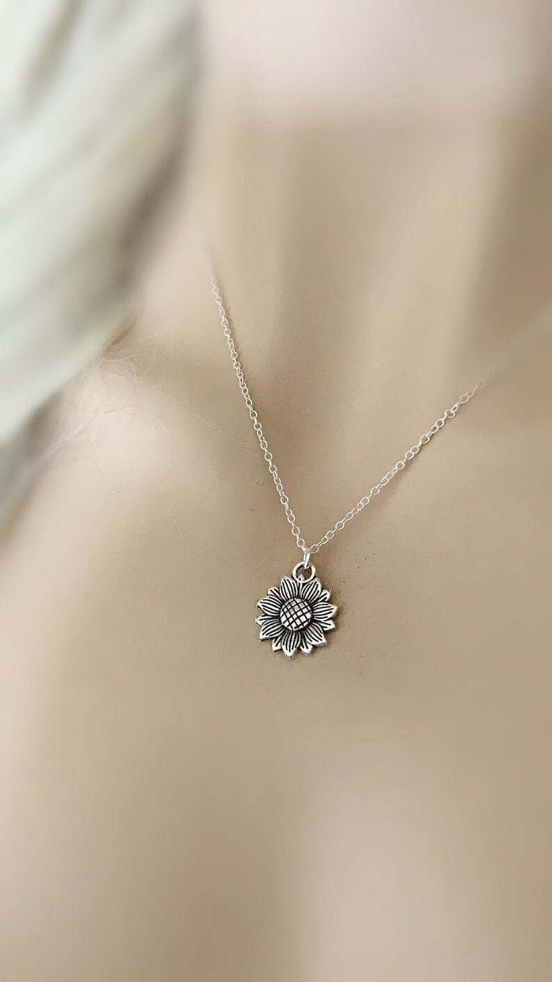 Sun Flower Gifts Sunflower Necklace Gift Sunflower Necklace Sunflower necklaces Sunflower Charm Necklace -Sunflower Jewelry