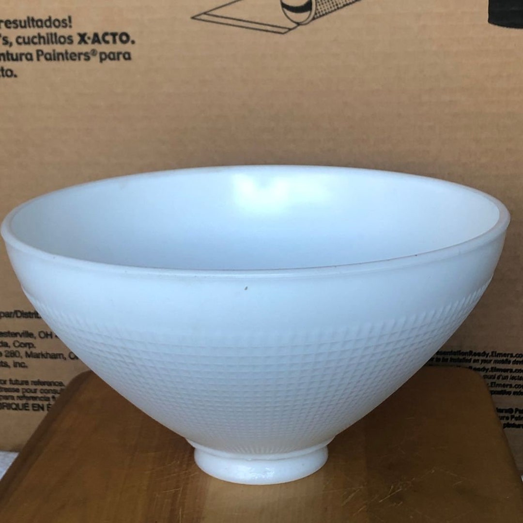 Vintage 10 Opal Glass Reflector Shade for Floor Lamps Etsy