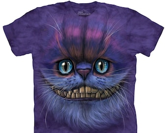 The Mountain Cheshire Cat Purple Cats Kittens Kitty Smiling Alice in Wonderland T-Shirt S