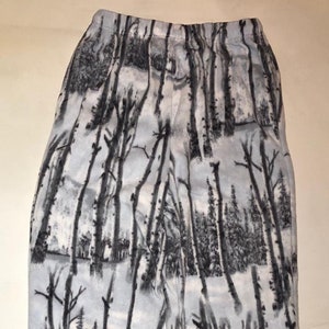 ZooFleece Super Comfortable Birch White Snow Tree Camouflage Fleece Pants Sweats Gift