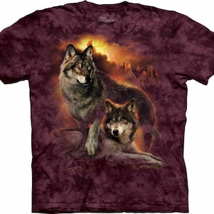 Wolf Sunset Family Wild Free Grey Wolves Pack Loyal Gray Wolf - Etsy