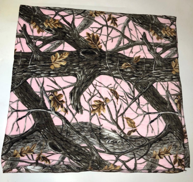 Zoofleece Pink Camouflage Camo Hunting Girls Blanket Quilt Etsy
