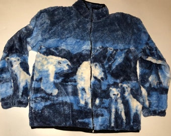 ZooFleece Polar Bear Berber Sweater Mama Bear Shirt Teddy Bear Animal Handmade Polar Express Teacher Gift Christmas S-L
