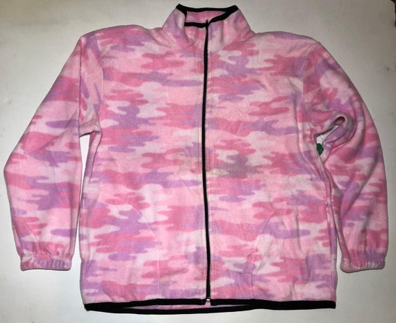 Zoofleece Snow Pink Camouflage Fleece Jacket Winter Warm Best