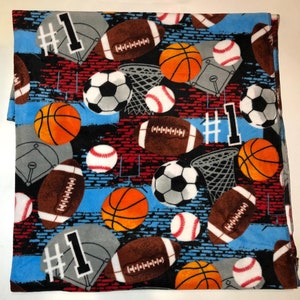 ZooFleece Sports Football NFL Basketball NBA Baseball MLB Soccer Polar Fleece Blanket Quilt Throw #1 Winner 50X60”