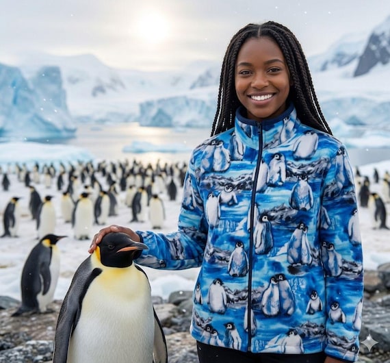 Zoofleece Penguin Blue Penguins Fleece Sweater Happy Feet Tuxedo