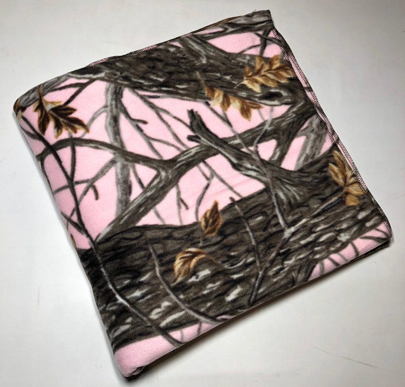 Zoofleece Pink Camouflage Camo Hunting Girls Blanket Quilt Etsy