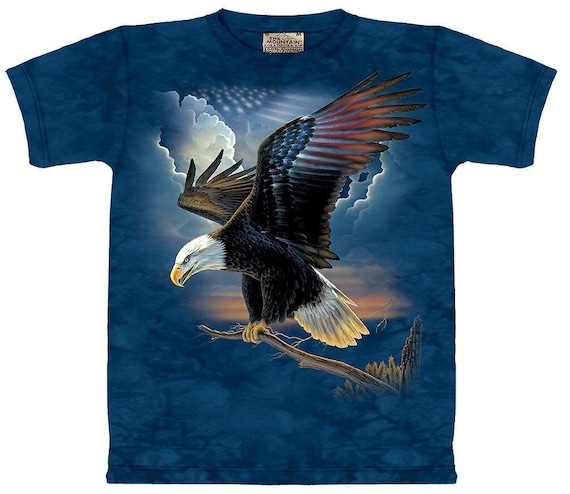 American Bald Eagle Patriot Bird Wild Animal Soaring Eagles Flag
