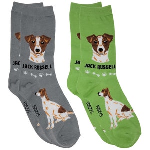 Jack Russell Terrier Dog England Rescue Cute Friendly Animal Companion Lightweight Stretch Cotton Adult Socks