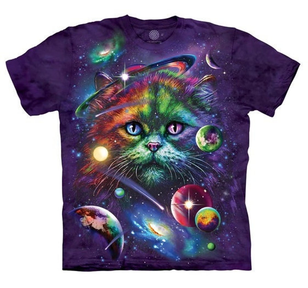 The Mountain Cat Purple Cosmos Cosmic Space Cats Kittens