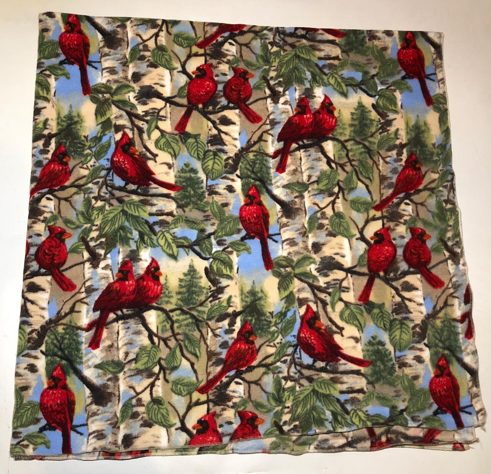 Zoofleece Cardinal Bird Animal Blanket Quilt Throw Cardinals Etsy