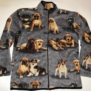 ZooFleece Dogs Cute Puppies Gray Fleece Beagle Beagles Jacket Best Friend Gift Birthday Sweater Funny Sweater Christmas xmas S-3X