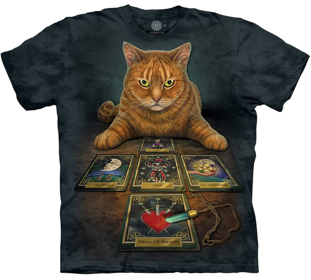 The Mountain Cats the Reader Kittens Kitty Gift Cute Tarot Card