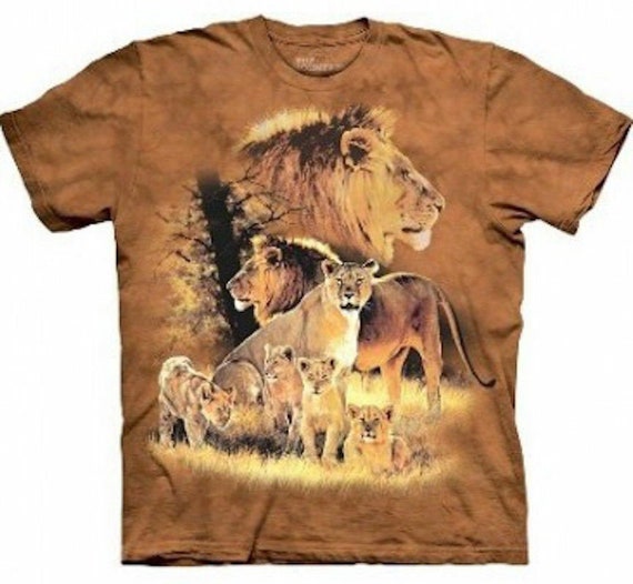 Lion King Tiger King Jungle Proud Parent The Mountain Orange Wild Majestic Exotic Animal Gift Cotton Big Cats Kids T-Shirt M-XL