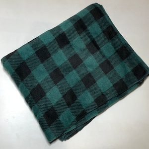 ZooFleece Green Forest Plaid 50X60&quot; Blanket Quilt Christmas Throw Best Friend Gift Birthday