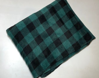 ZooFleece Green Forest Plaid 50X60" Blanket Quilt Christmas Throw Best Friend Gift Birthday