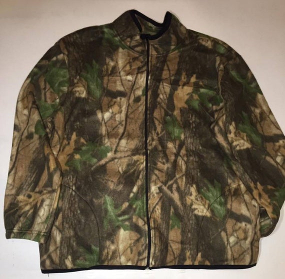 Zoofleece Green Camouflage Men's Women's Camo Winter Fleece Jacket