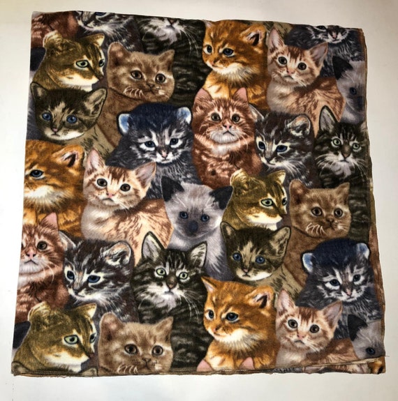 Zoofleece Cute Cats Kitten Polar Fleece Oversized 60x60 Blanket Quilt Throw Comfortable Best Friend Gift Birthday Etsy Canada