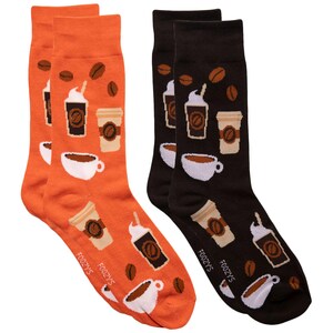 Coffee Expresso Mug Caffeine Roasted Beans Arabica 2 Pairs Men's Socks