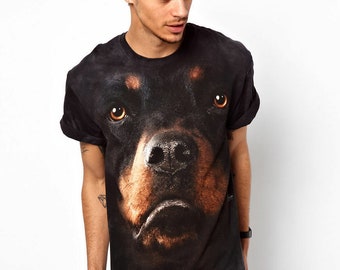 Dark Grunge T-Shirt Rottweiler Teeth - Aesthetic Shop