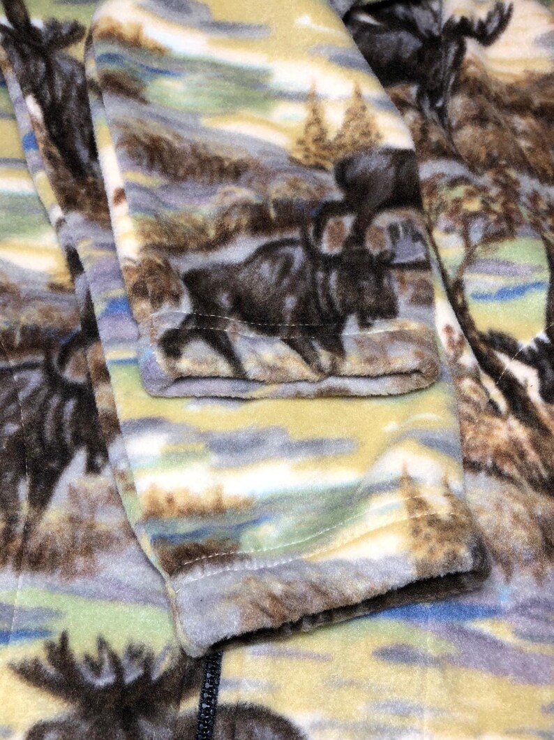 ZooFleece Moose Winter Fleece Jacket Ugly Sweater Funny Etsy