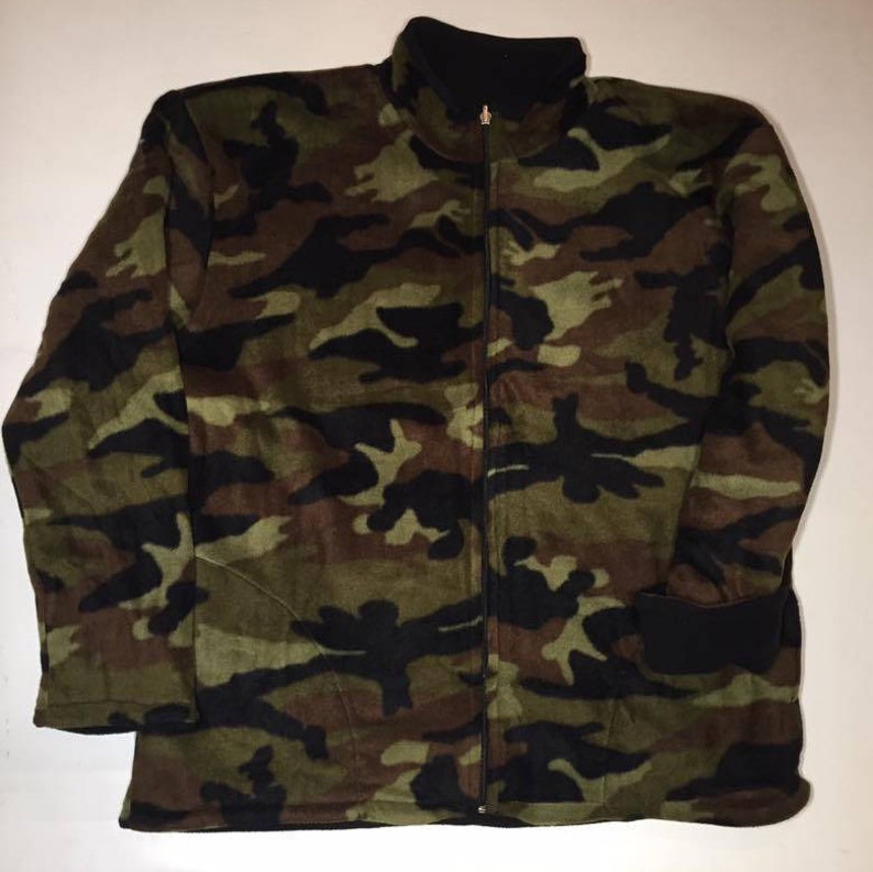 Zoofleece Reversible Military Camouflage Jacket Winter Warm - Etsy