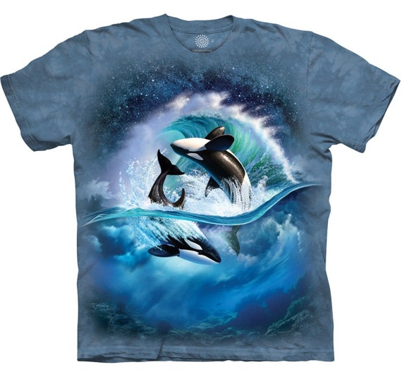 【DEARMINE】Whale Spray T-shirt Exploding Whales – Tagged 
