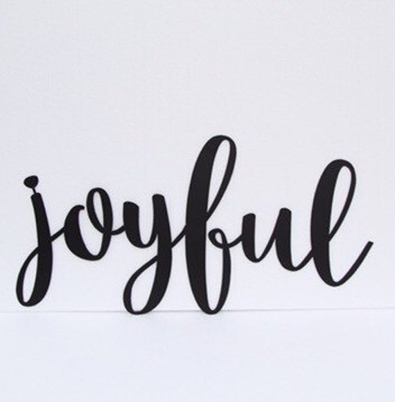 1 word custom sign powdercoated Simply Blessed Joyful Cheers Etsy